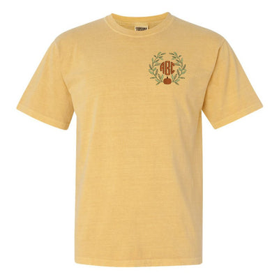 Monogrammed Pumpkin Leaves T-Shirt - United Monograms