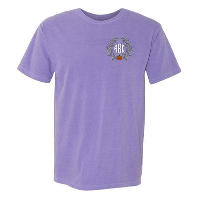 Monogrammed Pumpkin Leaves T-Shirt - United Monograms