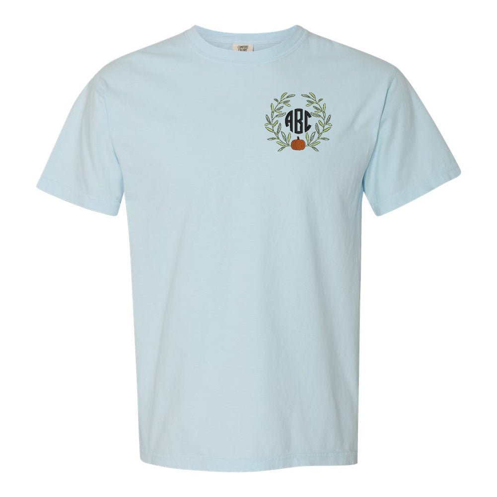 Monogrammed Pumpkin Leaves T-Shirt - United Monograms
