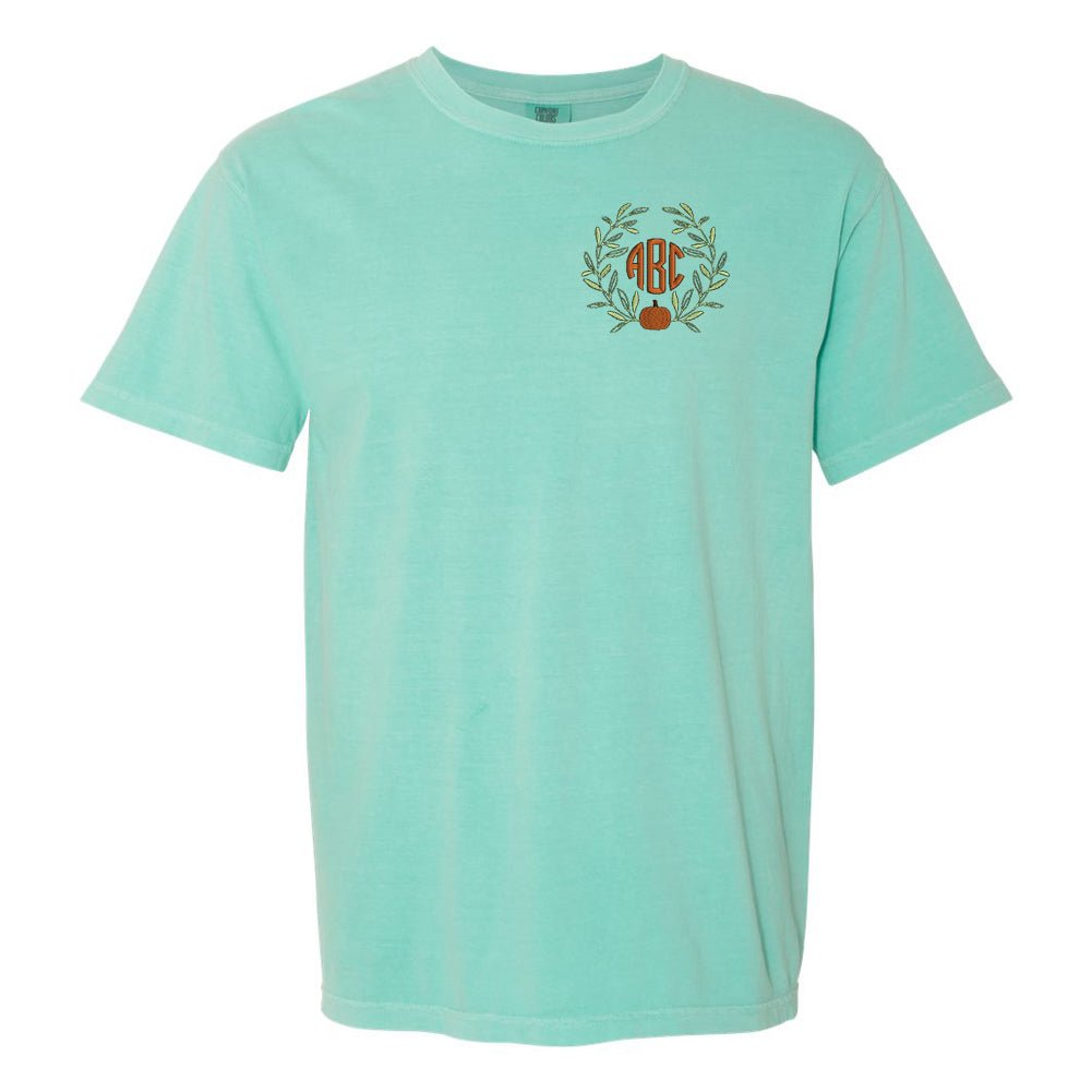 Monogrammed Pumpkin Leaves T-Shirt - United Monograms