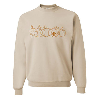 Monogrammed 'Pumpkin Sketch' Crewneck Sweatshirt - United Monograms