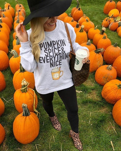 Monogrammed 'Pumpkin Spice' Crewneck Sweatshirt - United Monograms