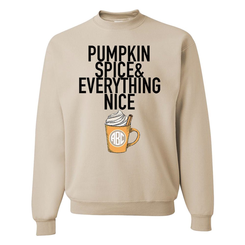 Monogrammed 'Pumpkin Spice' Crewneck Sweatshirt - United Monograms