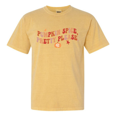 Monogrammed 'Pumpkin Spice, Pretty Please' T-Shirt - United Monograms