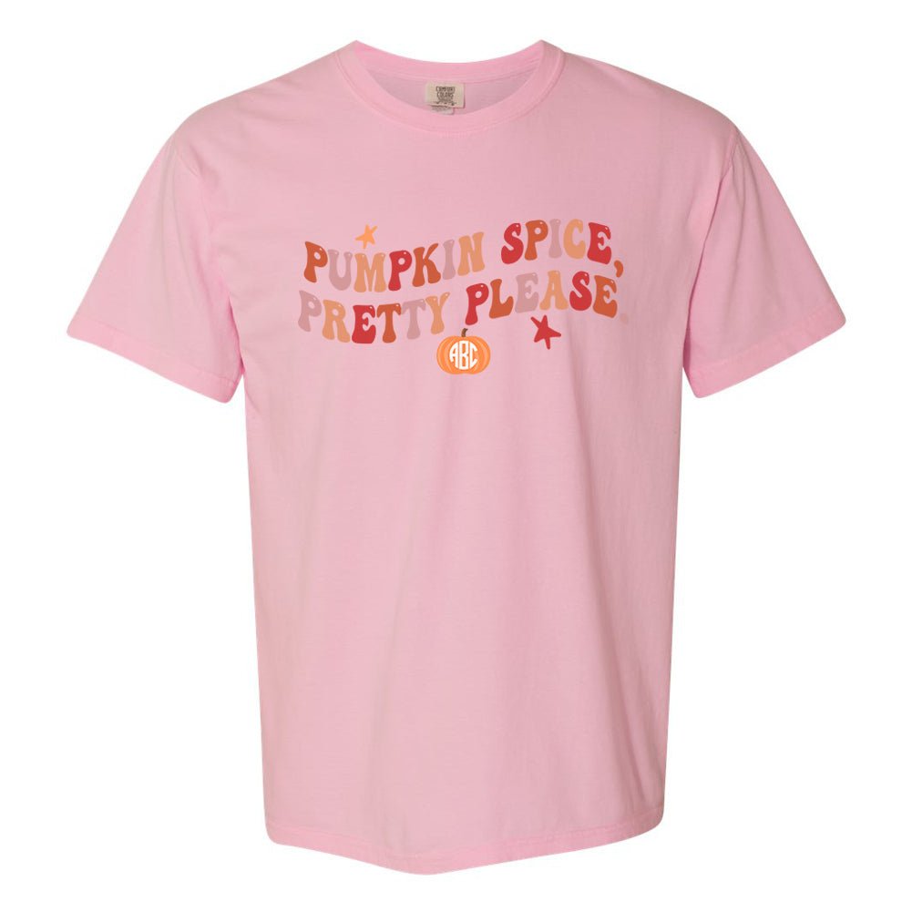 Monogrammed 'Pumpkin Spice, Pretty Please' T-Shirt - United Monograms