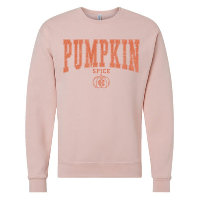Monogrammed 'Pumpkin Spice Varsity' Crewneck Sweatshirt - United Monograms