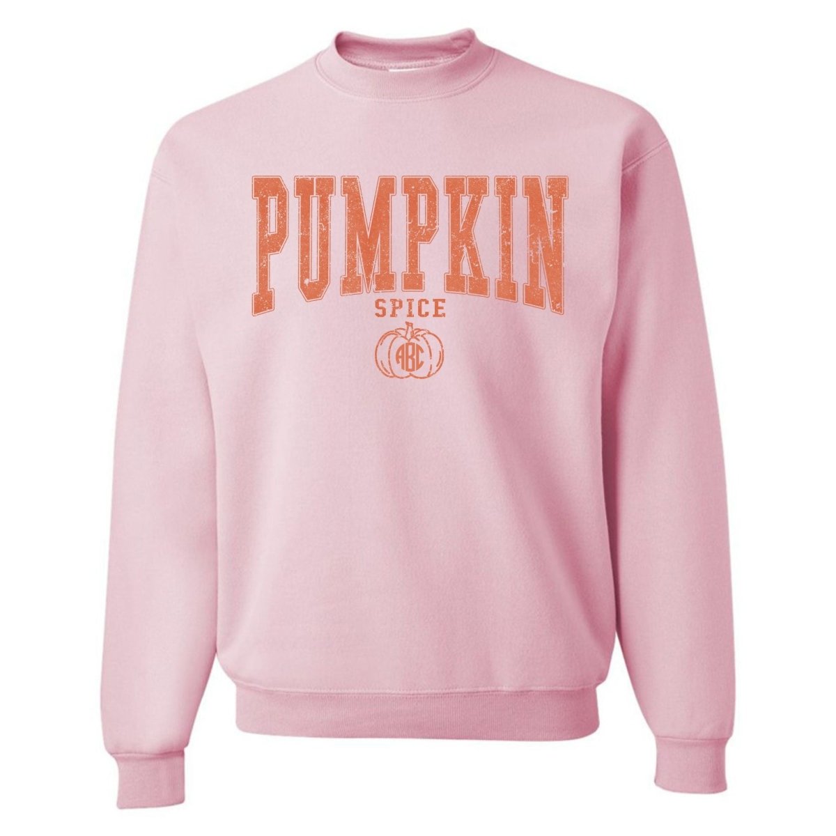 Monogrammed 'Pumpkin Spice Varsity' Crewneck Sweatshirt - United Monograms