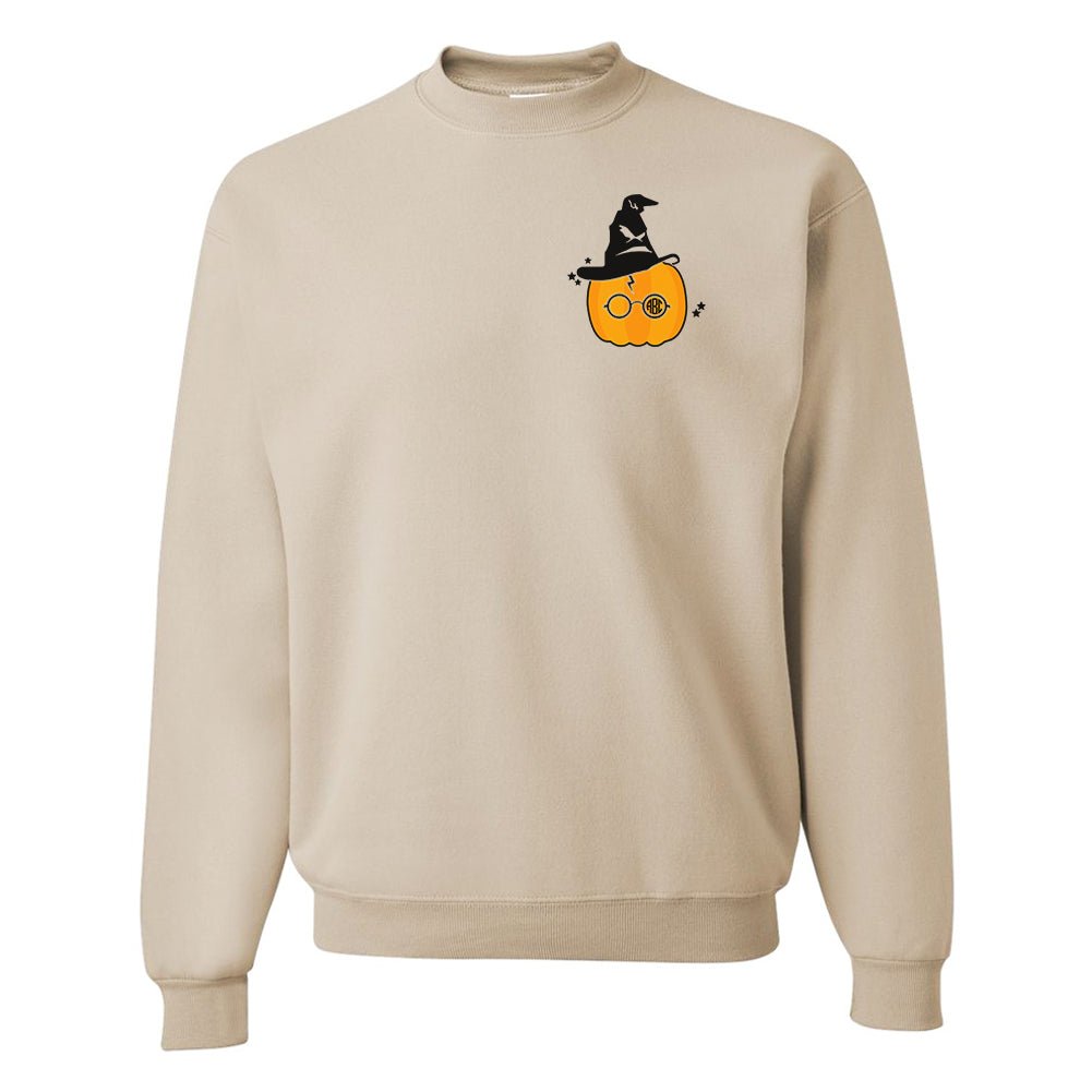 Monogrammed 'Pumpkin Wizard' Crewneck Sweatshirt - United Monograms