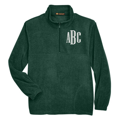 Monogrammed Quarter Zip Fleece - United Monograms
