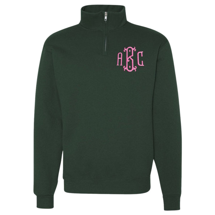 monogrammed-quarter-zip-