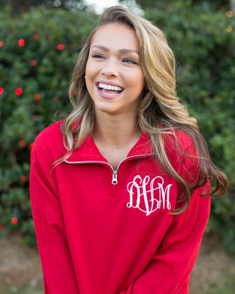 Monogrammed zip up hoodies hotsell