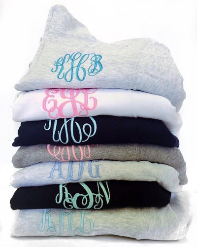 Monogrammed Quarter Zip Sweatshirt - United Monograms