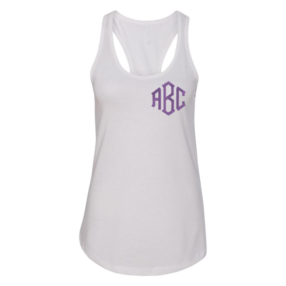 Monogrammed Racerback Tank - United Monograms