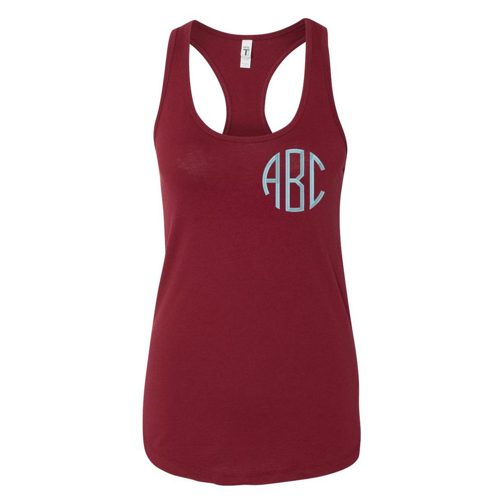 Monogrammed Racerback Tank - United Monograms