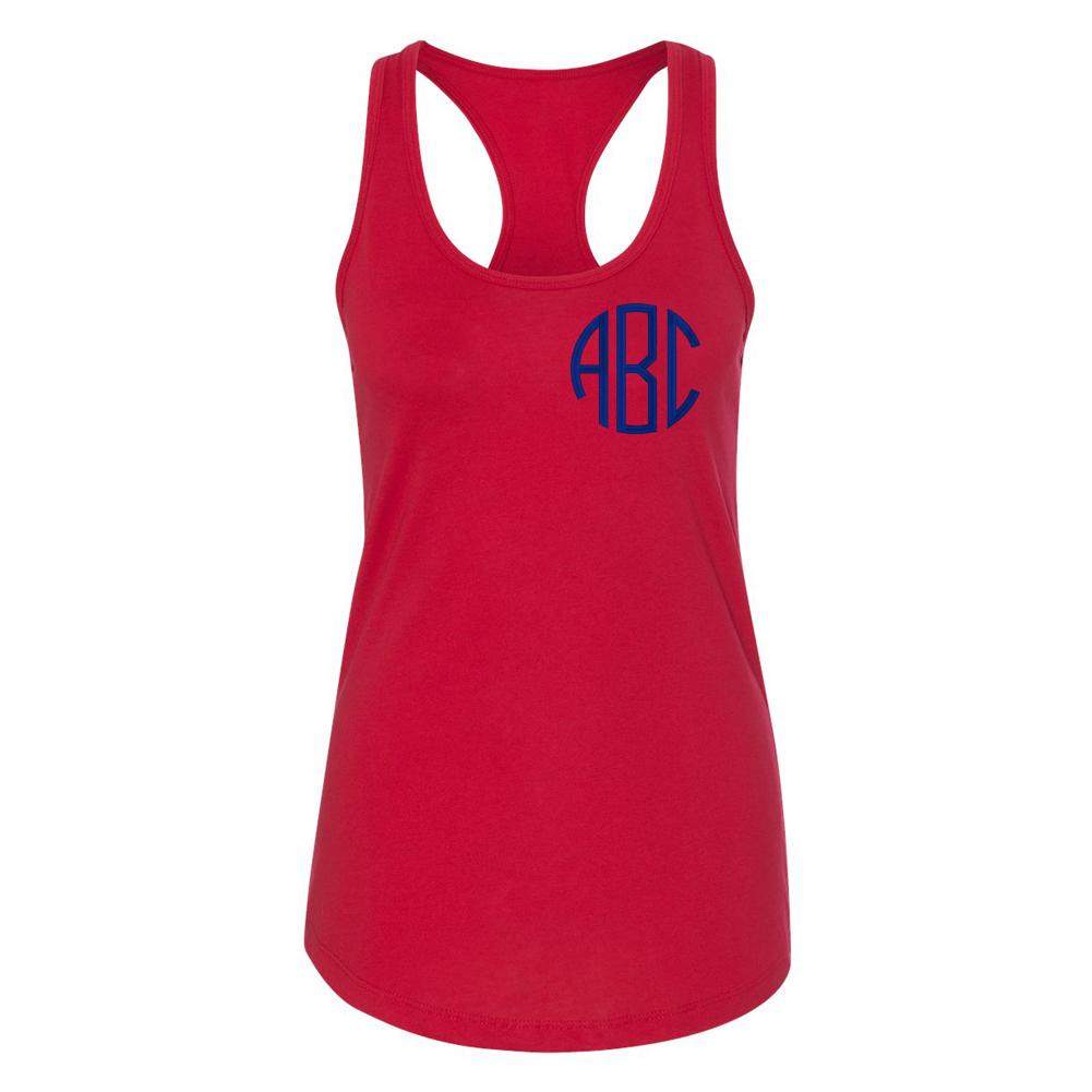 Monogrammed Racerback Tank - United Monograms