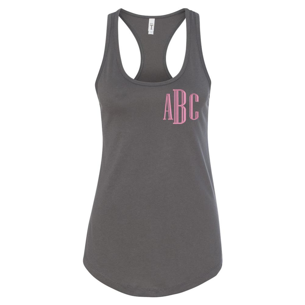 Monogrammed Racerback Tank - United Monograms