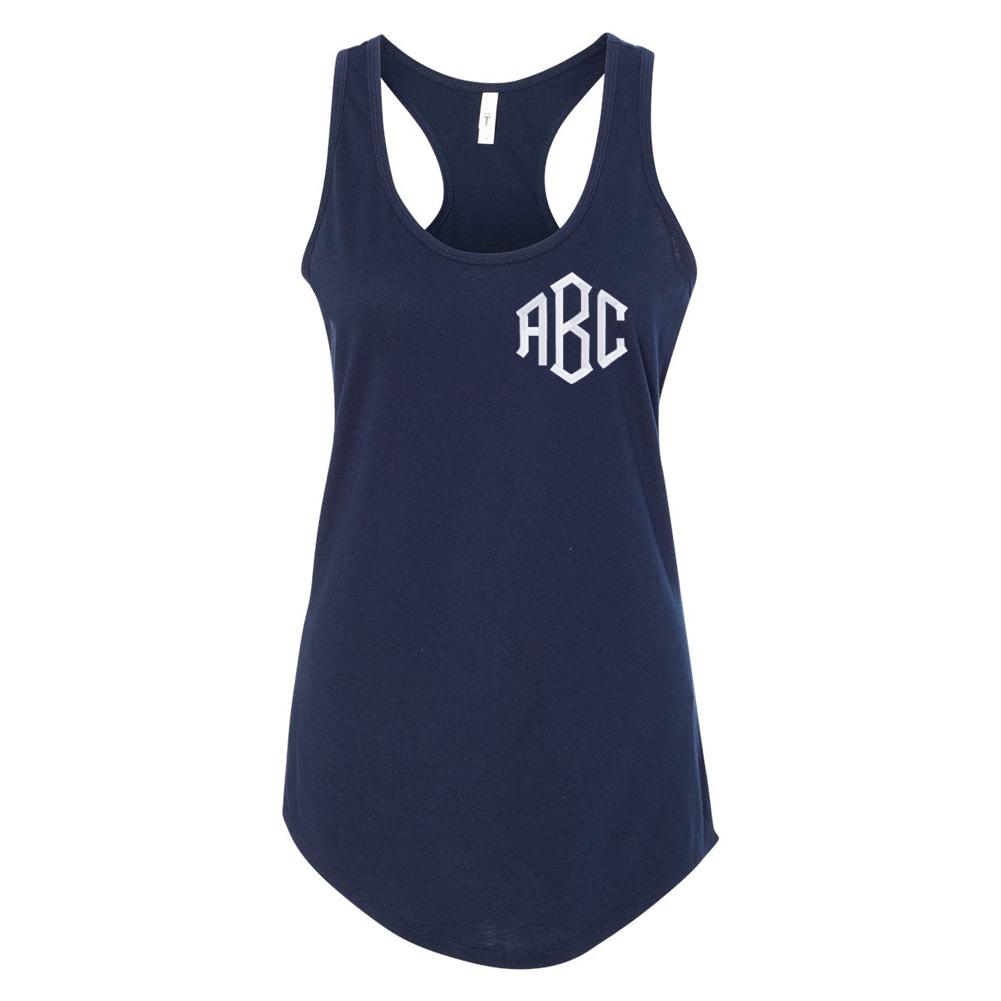 Monogrammed Racerback Tank - United Monograms