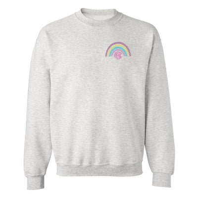 Monogrammed Rainbow Crewneck Sweatshirt - United Monograms