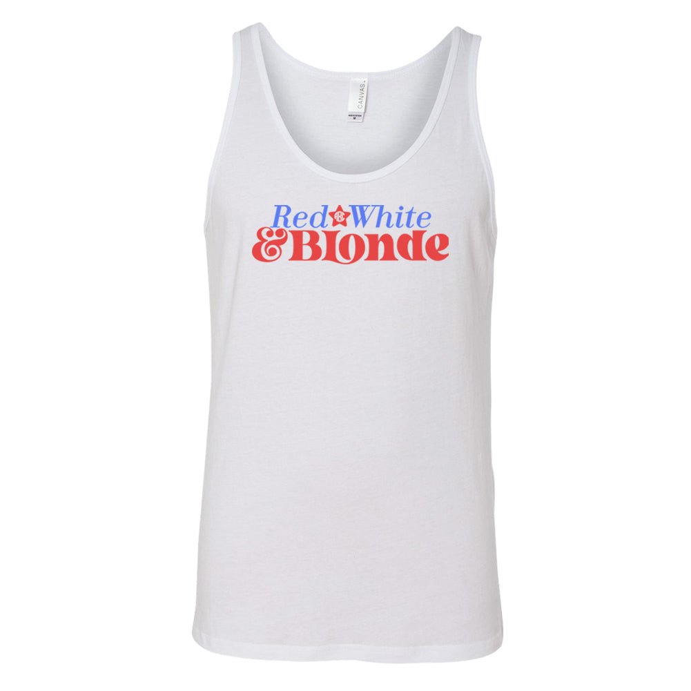 Monogrammed 'Red, White & Blonde' Premium Tank Top - United Monograms