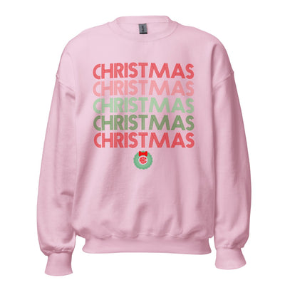 Monogrammed 'Retro Christmas' Crewneck Sweatshirt - United Monograms
