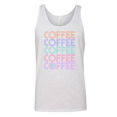 Monogrammed 'Retro Coffee' Premium Tank Top - United Monograms