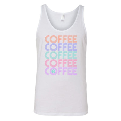 Monogrammed 'Retro Coffee' Premium Tank Top - United Monograms