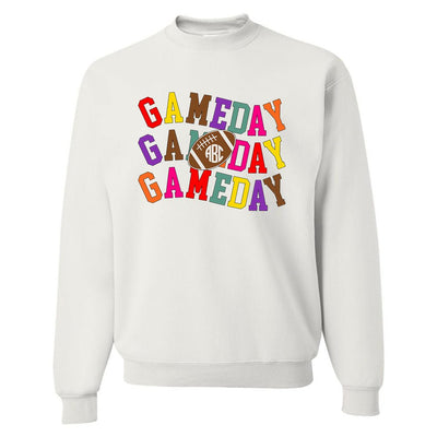 Monogrammed 'Retro Game Day' Crewneck Sweatshirt - United Monograms