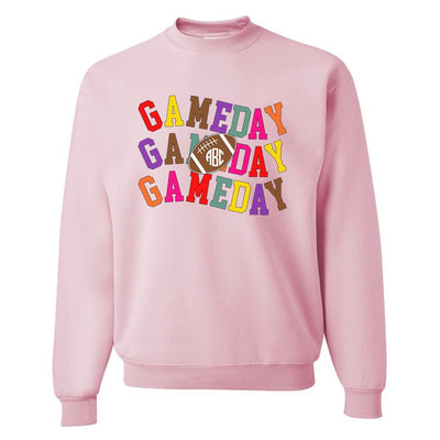 Monogrammed 'Retro Game Day' Crewneck Sweatshirt - United Monograms
