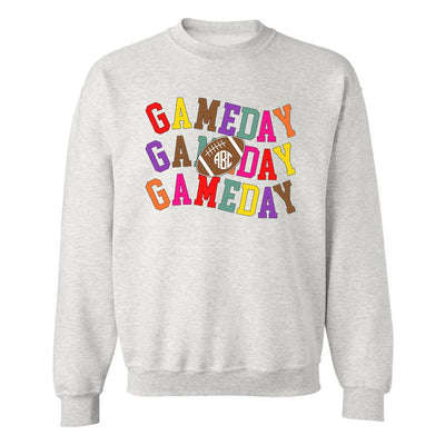 Monogrammed 'Retro Game Day' Crewneck Sweatshirt - United Monograms