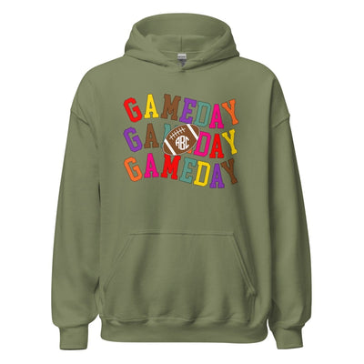 Monogrammed 'Retro Game Day' Hoodie - United Monograms