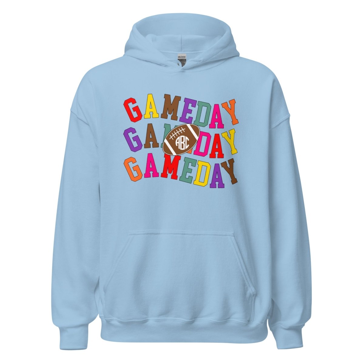 Monogrammed 'Retro Game Day' Hoodie - United Monograms