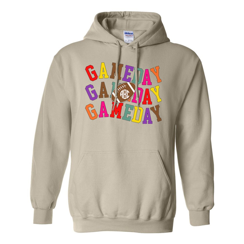 Monogrammed 'Retro Game Day' Hoodie - United Monograms