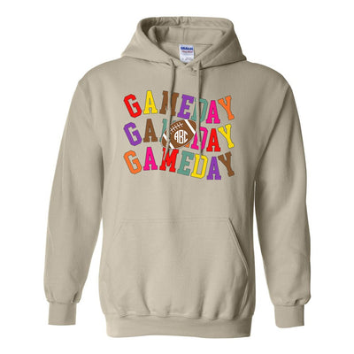 Monogrammed 'Retro Game Day' Hoodie - United Monograms