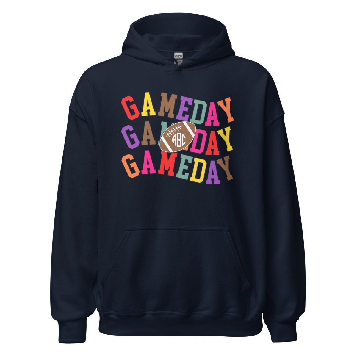 Monogrammed 'Retro Game Day' Hoodie - United Monograms