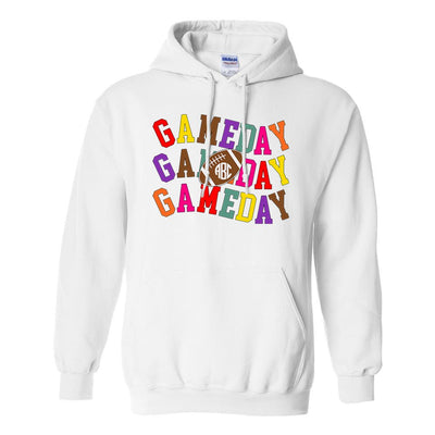 Monogrammed 'Retro Game Day' Hoodie - United Monograms