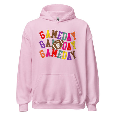 Monogrammed 'Retro Game Day' Hoodie - United Monograms
