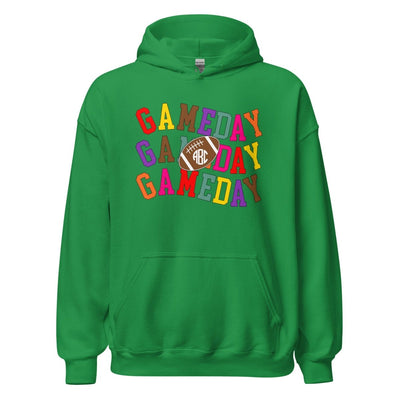 Monogrammed 'Retro Game Day' Hoodie - United Monograms