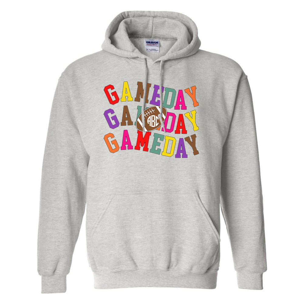 Monogrammed 'Retro Game Day' Hoodie - United Monograms