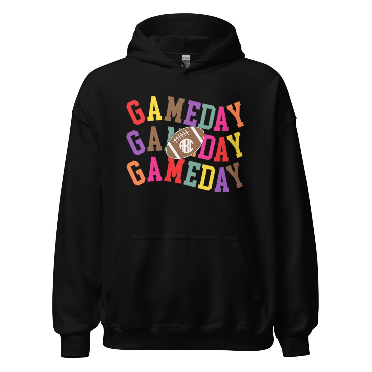 Monogrammed 'Retro Game Day' Hoodie - United Monograms