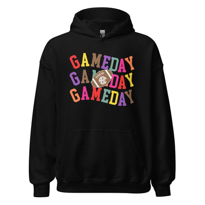Monogrammed 'Retro Game Day' Hoodie - United Monograms