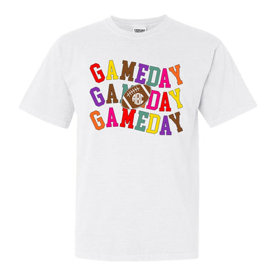 Monogrammed 'Retro Game Day' T-Shirt - United Monograms