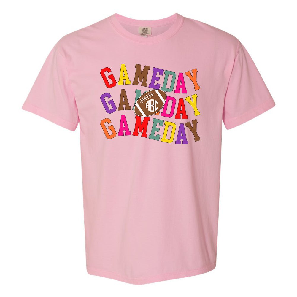 Monogrammed 'Retro Game Day' T-Shirt - United Monograms