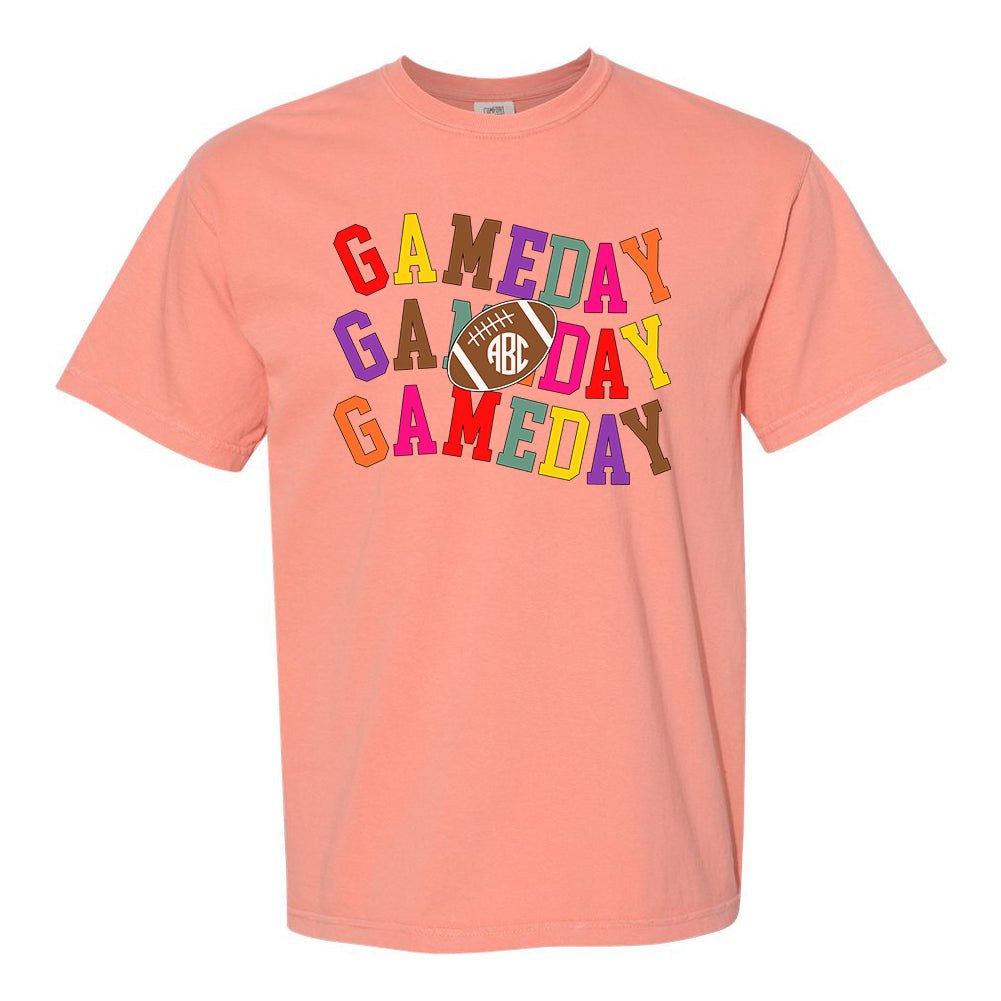 Monogrammed 'Retro Game Day' T-Shirt - United Monograms