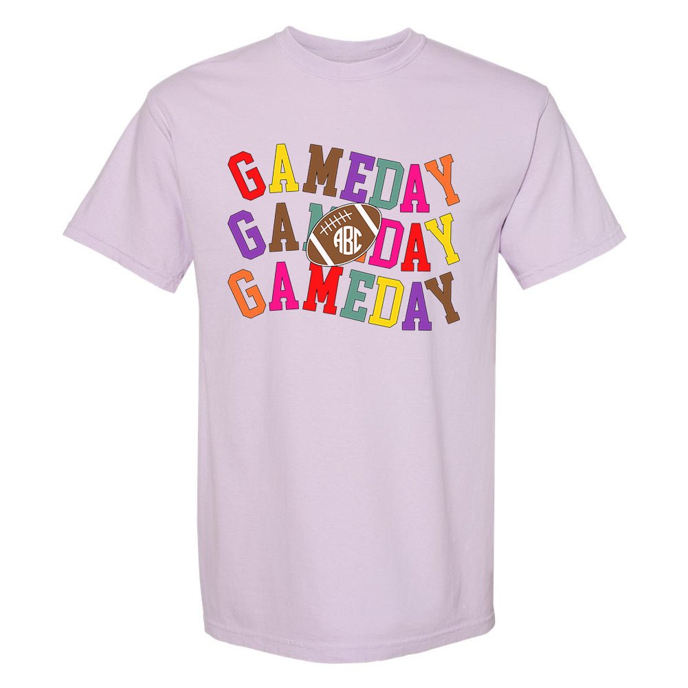 Monogrammed 'Retro Game Day' T-Shirt - United Monograms