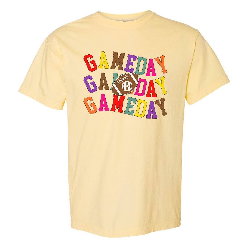 Monogrammed 'Retro Game Day' T-Shirt - United Monograms