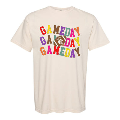 Monogrammed 'Retro Game Day' T-Shirt - United Monograms