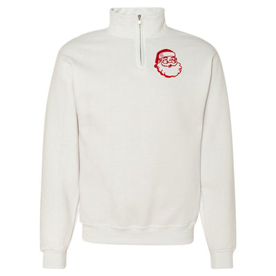 Monogrammed Santa Claus Quarter Zip Sweatshirt - United Monograms