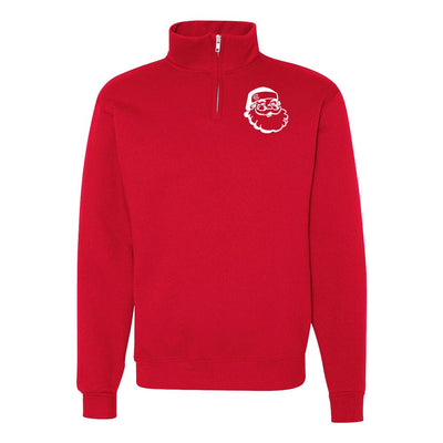 Monogrammed Santa Claus Quarter Zip Sweatshirt - United Monograms