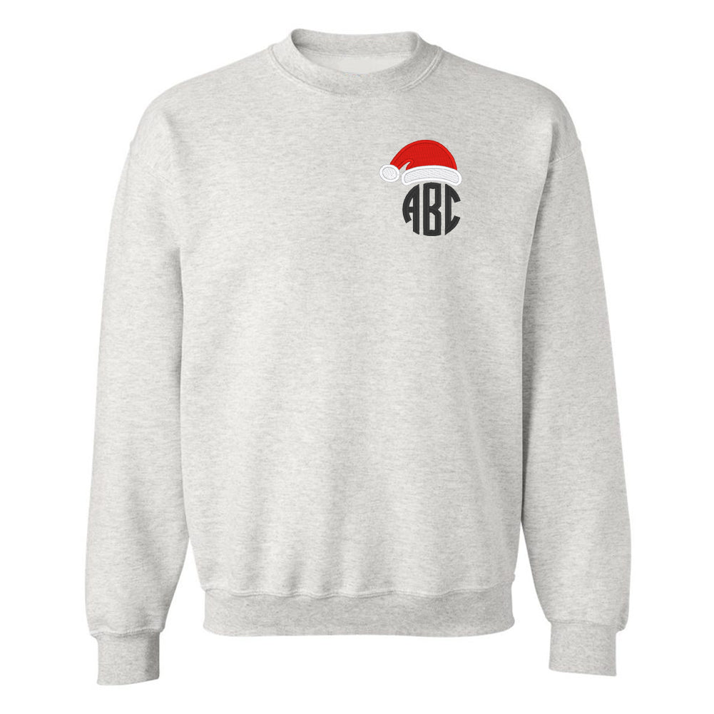 Monogrammed Santa Hat Crewneck Sweatshirt - United Monograms