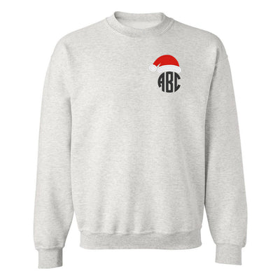 Monogrammed Santa Hat Crewneck Sweatshirt - United Monograms